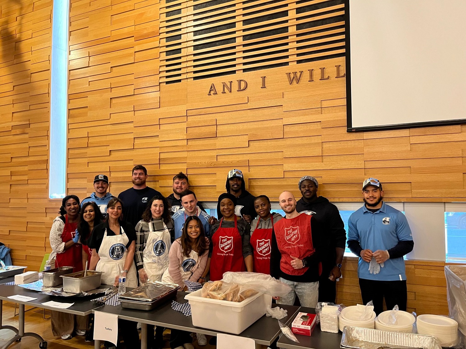 Salvation Army and Toronto Argonauts Partner to Bring Joy on Thanksgiving